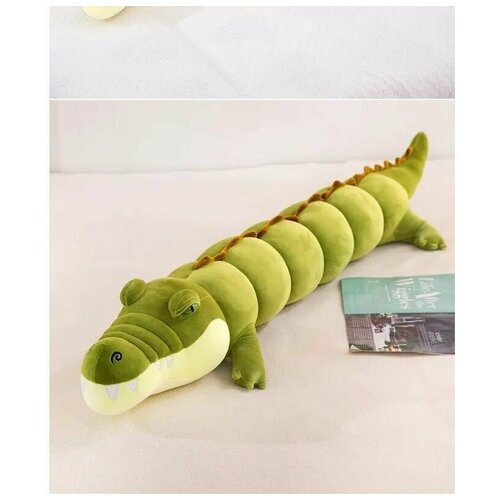 Мягкая игрушка Крокодил 120 см / светло-зеленый / подушка обнимашка