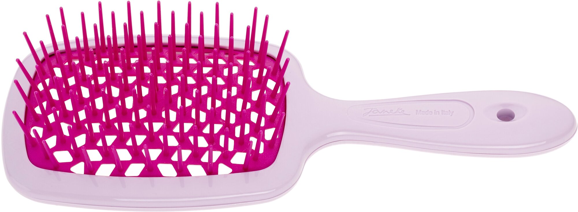 Janeke SUPERBRUSH Щетка для волос малая, 86SP234LIF, светло-лиловый/фуксия, 17,5x7x3 см