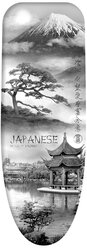 Чехол для гладильной доски Valiant Japanese Collection большой 143х54 см Japanese Black