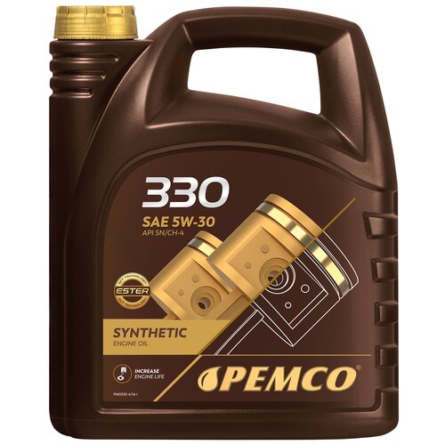 Синтетическое моторное масло Pemco 330 SAE 5W-30, 4 л