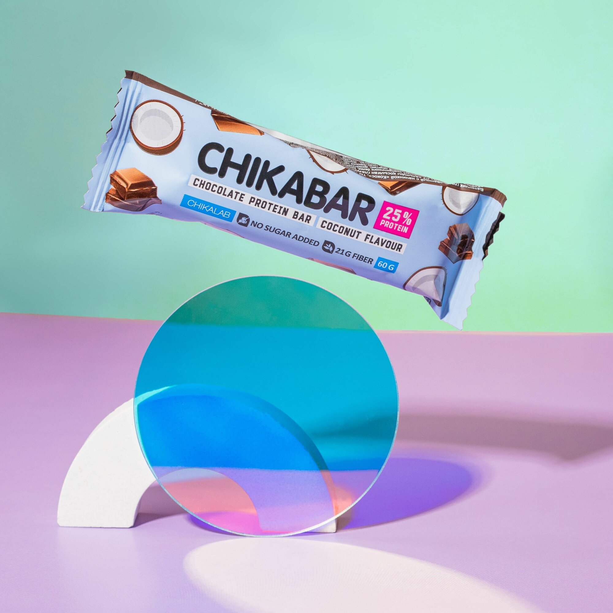 CHIKALAB Батончик протеиновый глазированный Chikabar с начинкой "Арахис" 60г 20шт - фото №7
