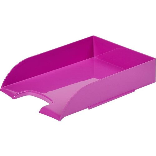 Лоток для бумаг горизонтальный Комус Модерн фиолетовый 1 шт.