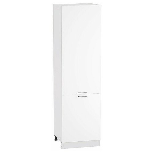 Кухонный модуль шкаф-пенал 60х57.4х233.6 см, Валерия белый глянец