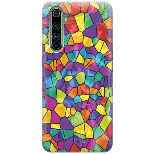 фото Cиликоновый чехол на realme x50 pro / рилми х50 про с принтом "яркая мозаика" gosso