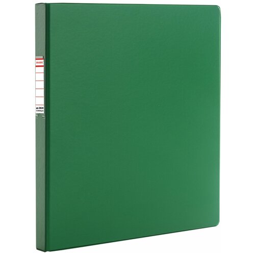 Папка с металлическим пружинным скоросшивателем BRAUBERG картон/ПВХ 35 мм зеленая до 290 листов, 4 шт