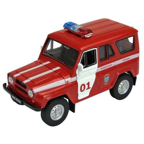 Игрушка модель машины 1:34-39 УАЗ пожарная охрана Welly 31514