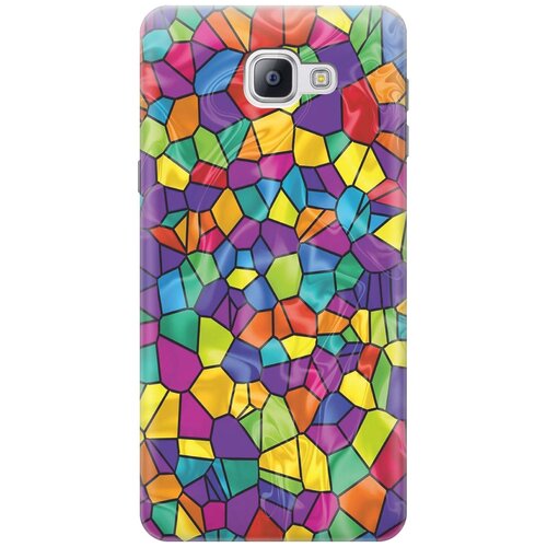 фото Cиликоновый чехол на samsung galaxy a9 / самсунг а9 с принтом "яркая мозаика" gosso