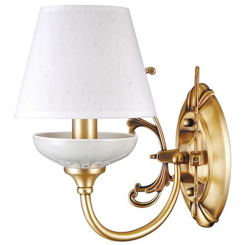 фото Бра lumien hall лива 1025/1w-ab-wt