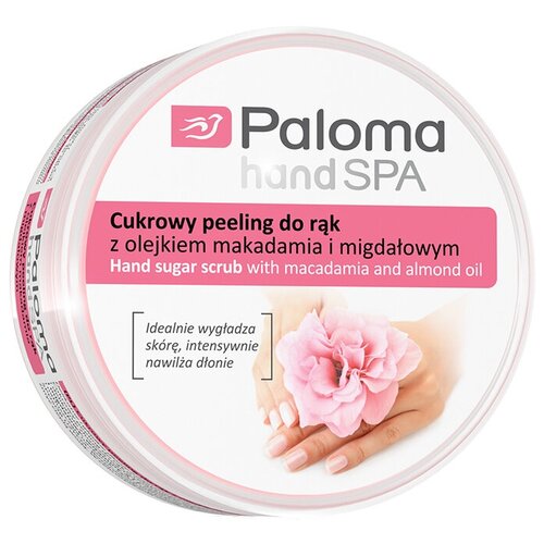 Paloma Женский Сахарный скраб для рук с маслами миндальным и макадамии 100мл