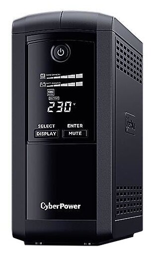 Источник бесперебойного питания CyberPower Tower 1000VA 550W VP1000EILCD - фото №1