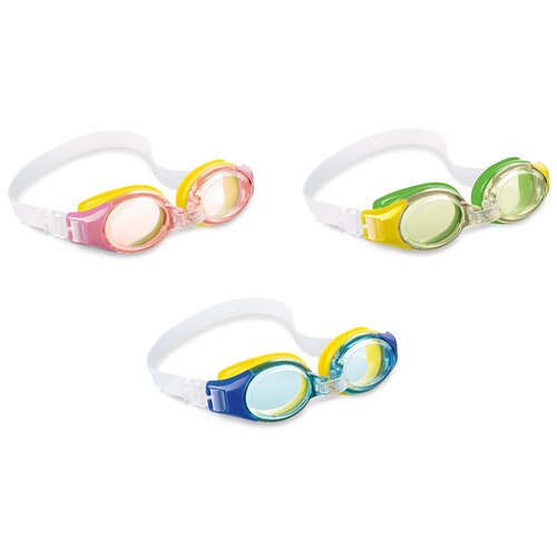 фото Очки для плавания junior goggles 3-8 лет. 3 цвета intex