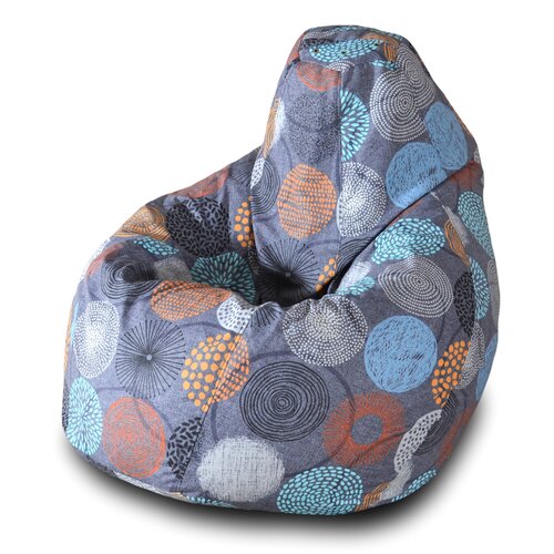 фото Пазитифчик кресло-груша рингс 03 серый жаккард