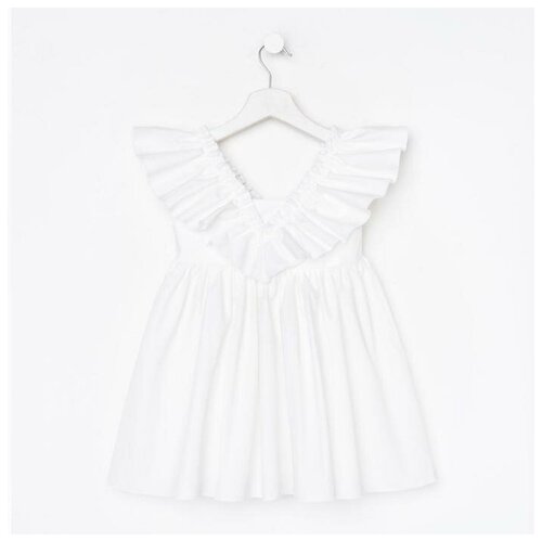 Платье детское KAFTAN Бабочка, р. 30 (98-104), белый комплект одежды zara размер 98 104 56 белый