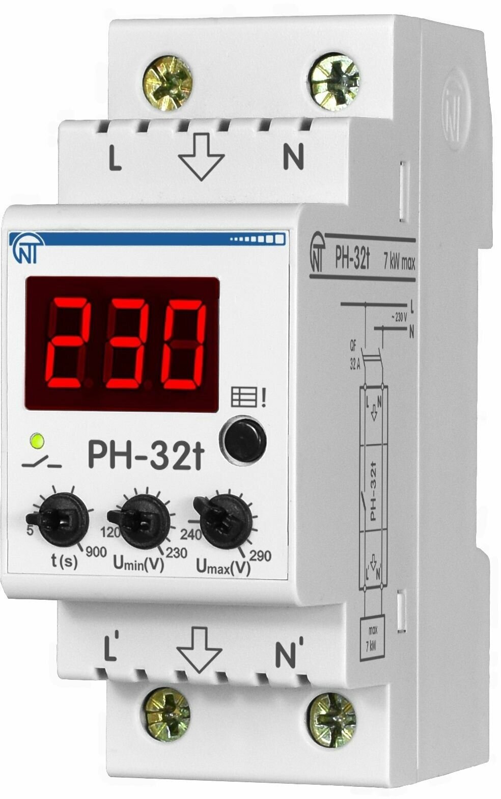 Реле контроля напряжения Новатек-Электро РН-32t 3425600035т