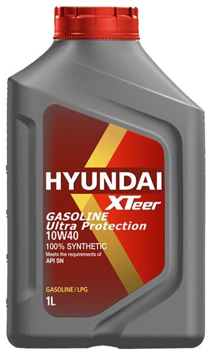 HYUNDAI XTeer Масло Моторное Hyundai Xteer Gasoline Ultra Protection 10w-40 Синтетическое 1 Л 1011019