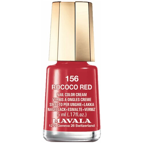 Mavala Лак для ногтей Nail Color Cream, 5 мл, 156 Rococo Red