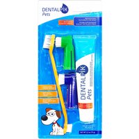 Зубная паста для собак Dentalpik Pets, вкус говядина, 75 гр + 3 щетки