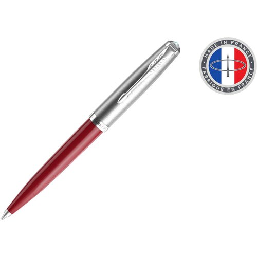 Ручка шариковая Parker 51 Core (CW2123498) Burgundy CT M черные чернила подарочная коробка