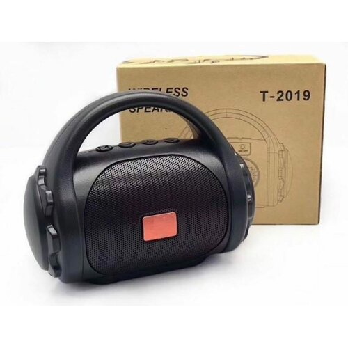 Колонка T-2019 черный BluetoothUSBFMMicroSD 102800₽