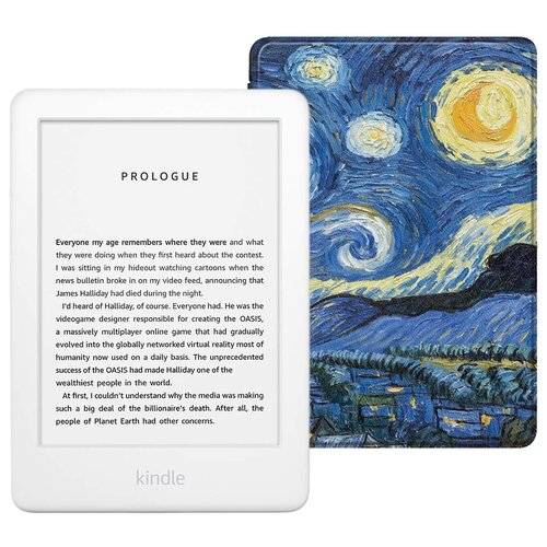 Электронная книга Amazon Kindle 10 8Gb SO White с обложкой ReaderONE