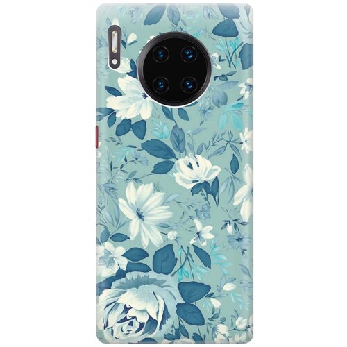 RE: PAЧехол - накладка ArtColor для Huawei Mate 30 Pro с принтом Цветы на голубом re paчехол накладка artcolor для huawei mate 20 с принтом котёнок на голубом