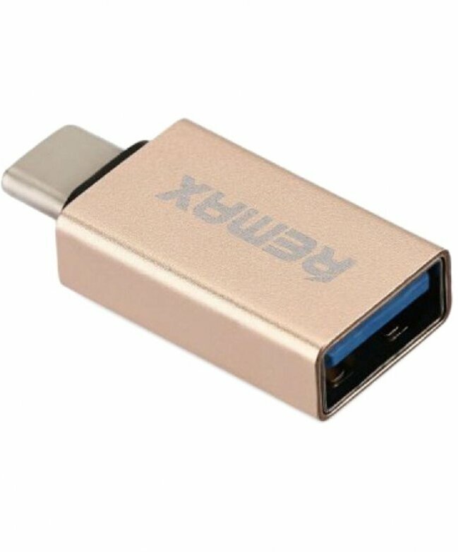 OTG-адаптер Remax RA-OTG1 USB-Type-C, золото