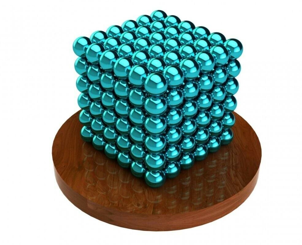 Магнитный конструктор Неокуб 216 шариков 5 мм Neocube (бирюзовый)/Неокуб бирюзовый