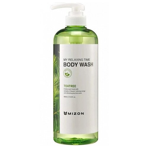 Гель для душа с чайным деревом, 800 мл  MIZON MY RELAXING TIME BODY WASH TEATREE