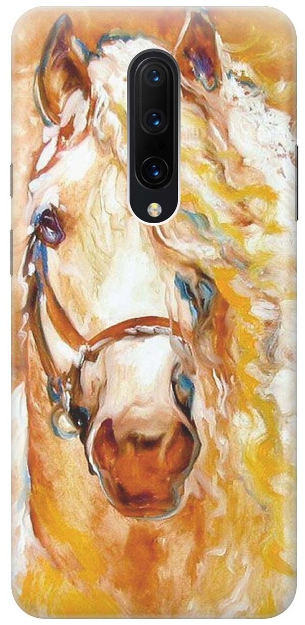 RE:PAЧехол - накладка ArtColor для OnePlus 7 Pro с принтом "Золотистая грива"