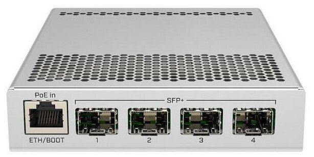 Коммутатор MikroTik CRS305-1G-4S+IN Cloud Router Switch 305-1G-4S+IN with 800MHz CPU, 512MB RAM, 1xGigabit LAN, 4 x SFP+ cages, RouterOS L5 or SwitchO