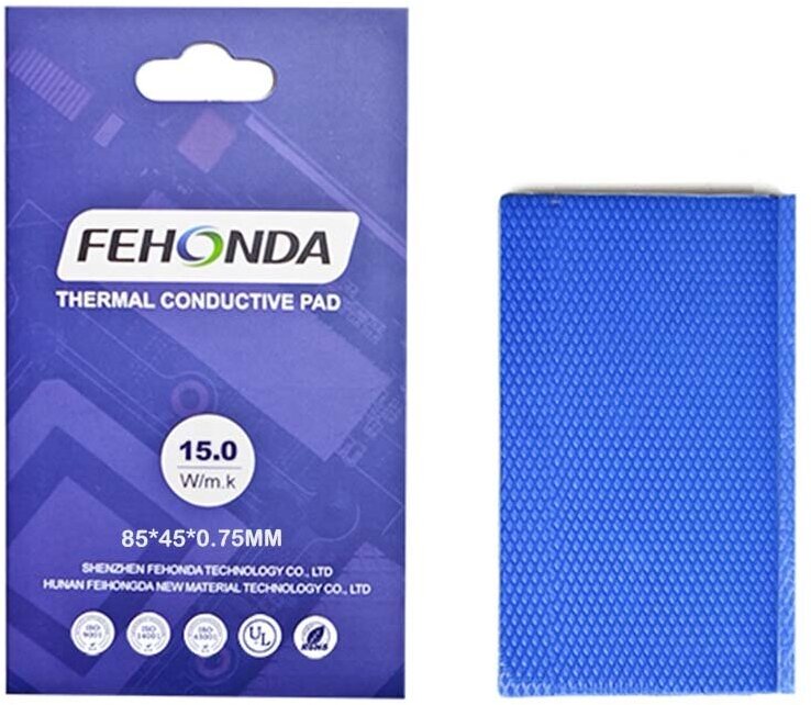 Термопрокладка FEHONDA 15Вт/мК 85х45мм