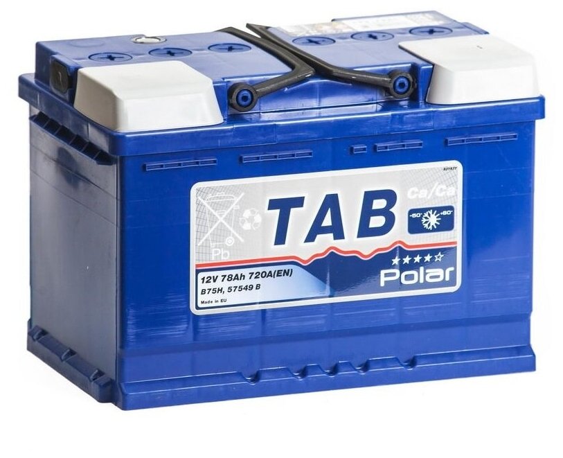 TAB 121075 Аккумулятор TAB Polar 75Ач EN700 278х175х190 обр/п