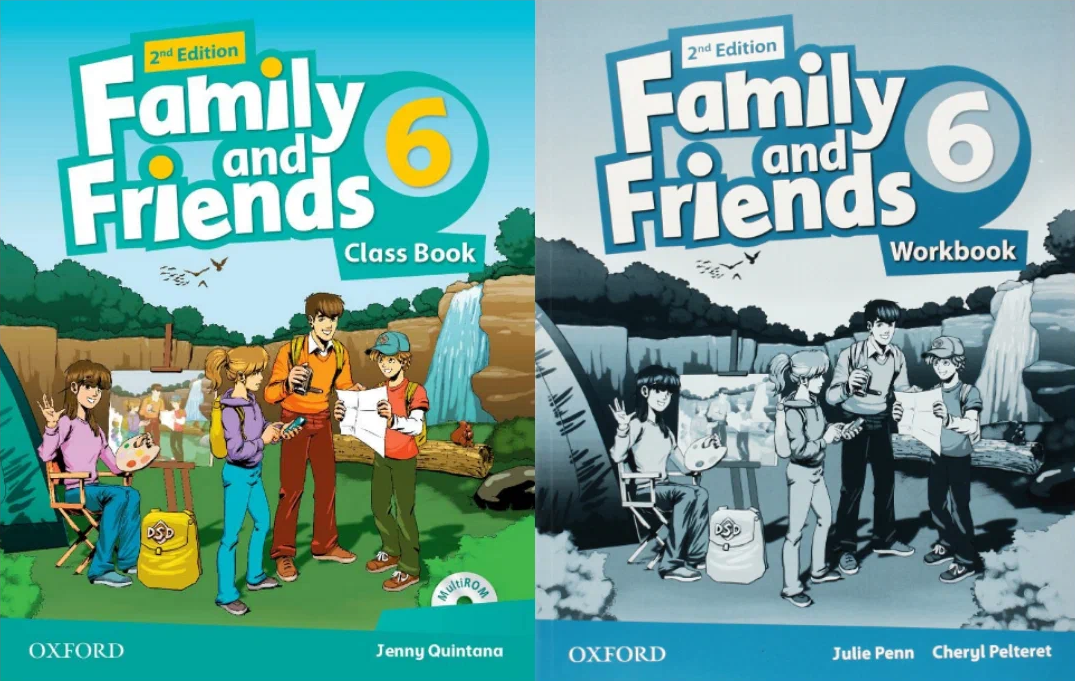 Комплект Family and Friends 6 Class Book with Multi ROM + Workbook 2nd Edition / Изучение английского языка для учеников / набор