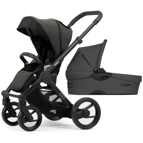 Коляска 2в1 Mutsy Evo Bold Deep grey на шасси Grey grip black сумка для родителей mutsy evo 2 nursery bag bold deep grey