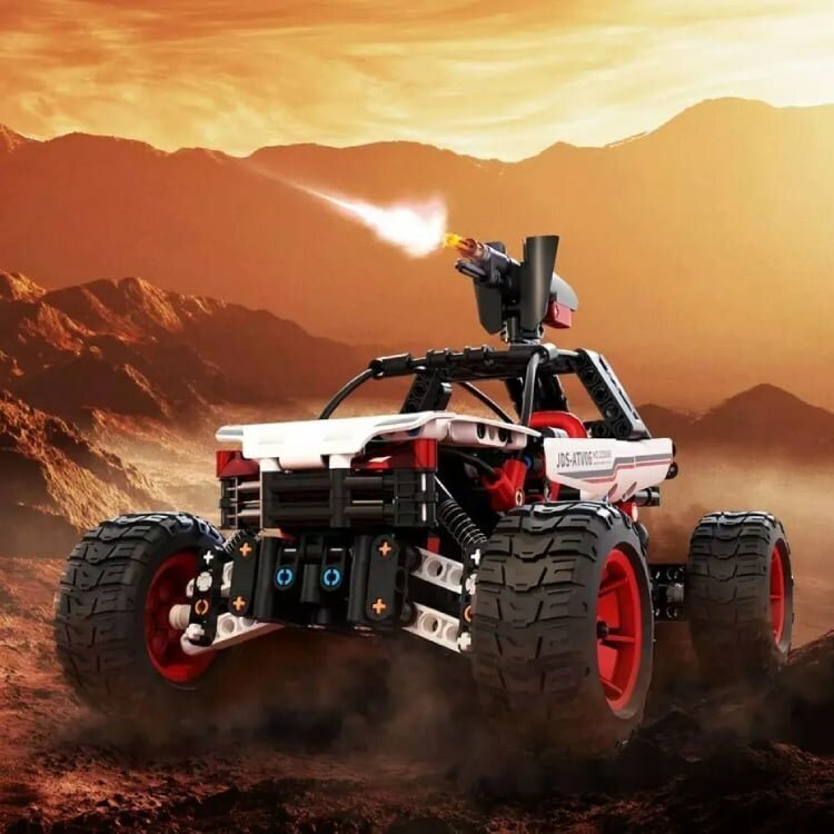 Конструктор вооруженная машина ONEBOT Jupiter Dawn Sabre-tooth Tiger Building Blocks (OBWZKC20AIQI) - фото №2