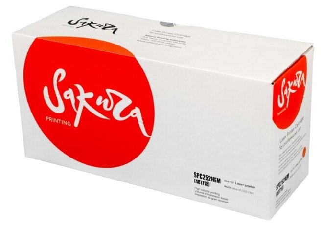 Картридж Sakura Printing SPC252HEM (407718) для Ricoh, пурпурный, 6000 к.