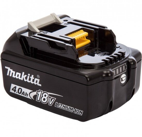 Аккумулятор Makita BL1840B (18В, 4Ач, индикатор заряда), полиэт. пакет, LXT