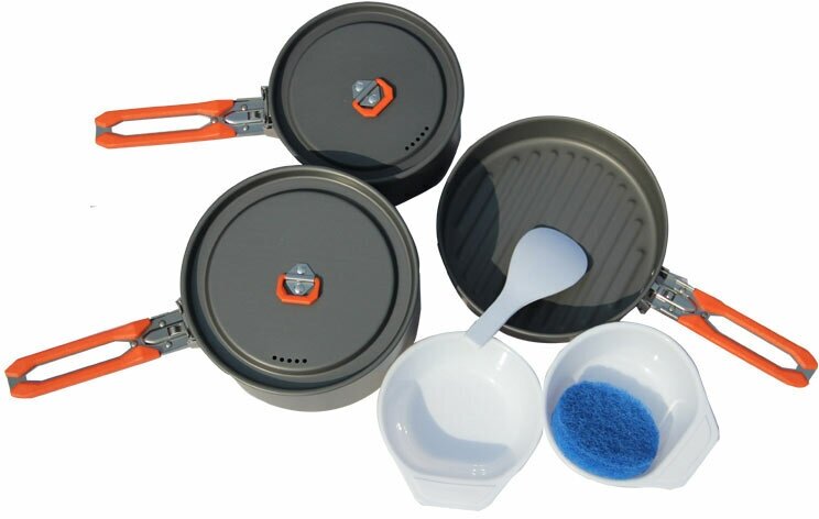 Набор посуды: 2 котелка, сковорода Fire-Maple FEAST 3 — фото 1