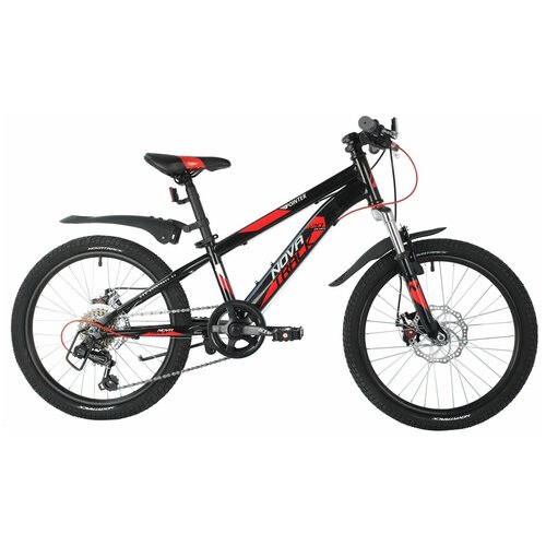 фото Подростковый горный (mtb) велосипед novatrack pointer 20 disc (2021) черный 6 (требует финальной сборки)