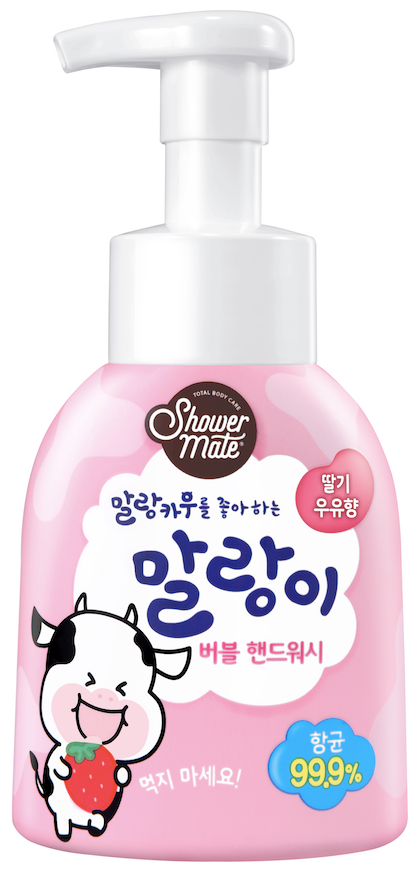 Shower Mate Пенка для рук Bubble Hand Wash Strawberry Milk, 300 мл, 390 г