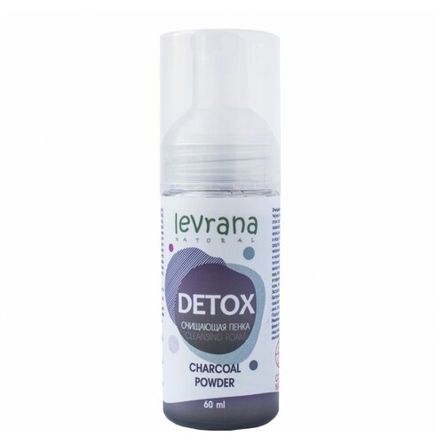 Levrana очищающая пенка для умывания Detox, 60 мл, 90 г