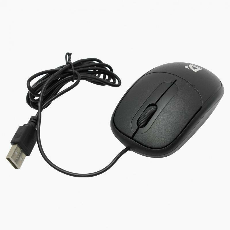 Проводная мышь Defender Datum MS-980, USB, 3 кнопки, 1,4м, 1000dpi, черный - фотография № 13