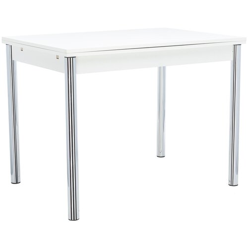 фото Стол раздвижной leset марсель 2р хром/белый