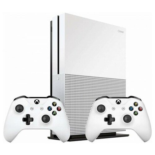 фото Игровая приставка microsoft xbox one s 1 тб с двумя геймпадами, белый,