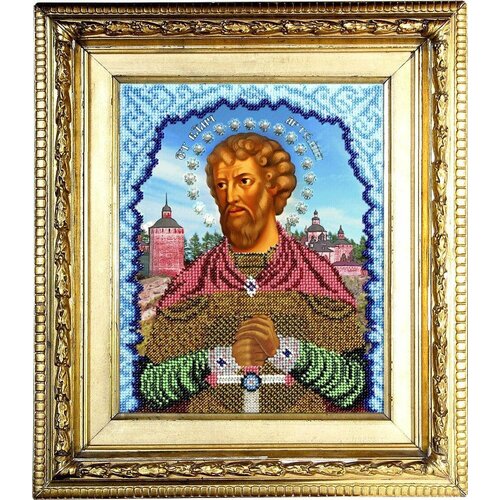 Вышиваем бисером Икона Святой Артем L-86