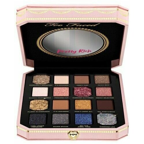 Лимитированная палетка теней для век TOO FACED Pretty Rich diamond light eye shadow palette