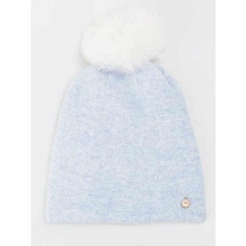 фото Шапка бини noryalli, размер onesize, серый, голубой