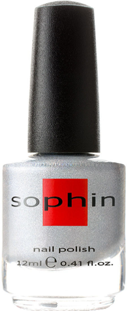 Sophin Prisma - Софин "Призма" Лак для ногтей №0206 (серебристый линейный голографик), 12 мл -