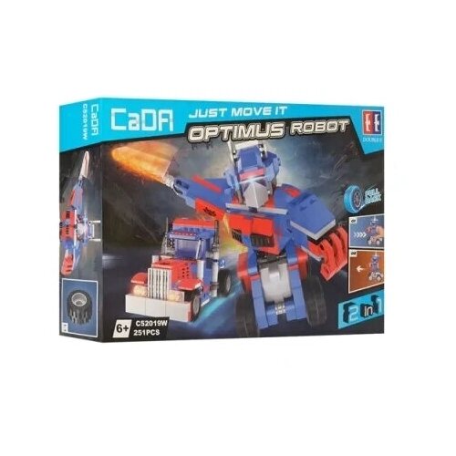 Конструктор Double Eagle CaDA Just Move It C52019W Optimus Robot, 251 дет. конструктор double eagle cada just move it c51063w динозавр 688 дет