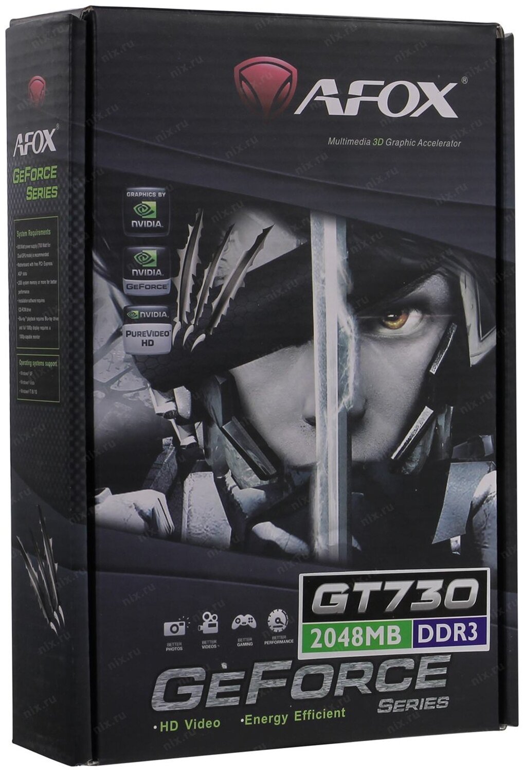 Видеокарта AFOX GeForce GT 730 2GB (AF730-2048D3L6)